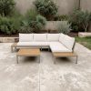 Set sala exterior Baikal aluminio taupe +soga y polywood