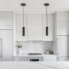 Lámpara colgante GU10 Auralis aluminio negro 20cm