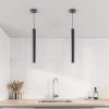 Lámpara colgante GU10 Auralis aluminio negro 60cm