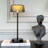 Lámpara LED recargable Brilla black luz cálida dimerizable