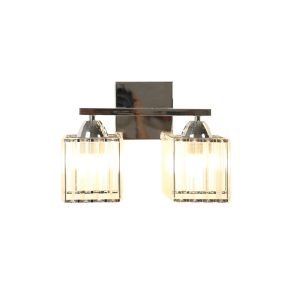 Aplique de pared March 2xE27 cromado con cristal