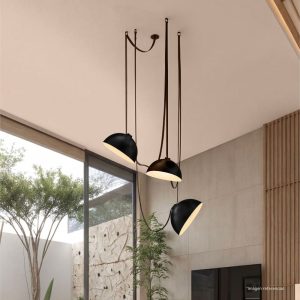 Luminaria cónica 18W 4000K 120° negro para belt system