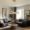 Lámpra LED colgante Ahra dorado 3CCT 46W