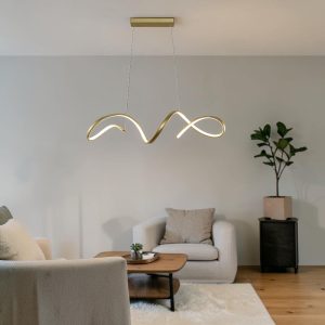 Lámpara LED colgante Vayra dorado 3CCT 40W