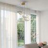 Lámpara LED colgante Novo dorado luz cálida 80W