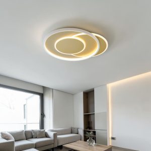Lámpara LED de tumbado Seth dorado/blanco 3CCT 40W