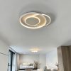 Lámpara LED de tumbado Seth champagne/blanco 3CCT 40W