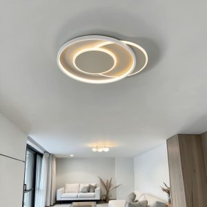 Lámpara LED de tumbado Seth champagne/blanco 3CCT 40W