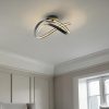 Lámpara LED de tumbado Zen negro luz cálida 26W
