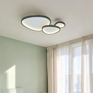 Lámpara LED de tumbado Jey negro luz cálida 50W