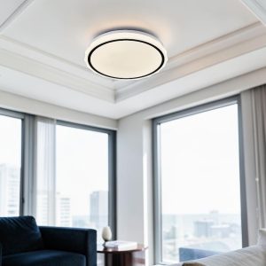Plafón LED Poly negro 3CCT 30W