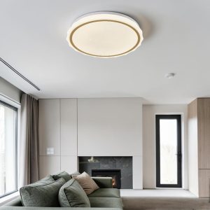 Plafón LED Poly dorado 3CCT 30W