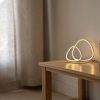 Lámpara LED de mesa Cymi dorado luz cálida 12W