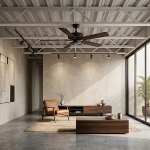Ventilador de tumbado Bistro 52" dark oak con control