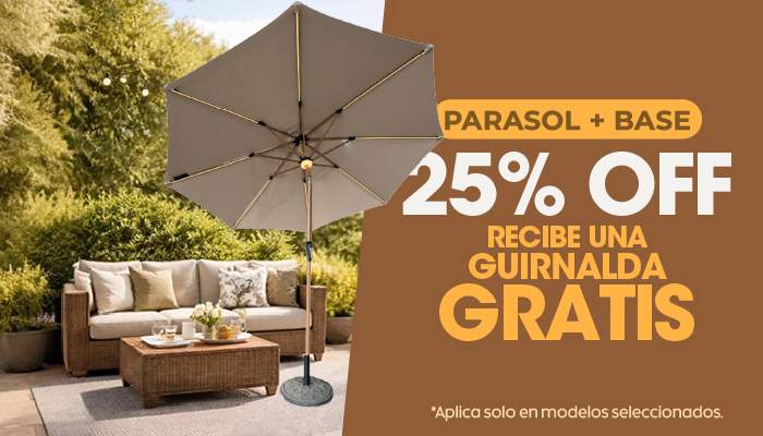 combo base con parasol