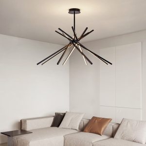 Lámpara LED colgante Sparkles black con 3CCT 90W